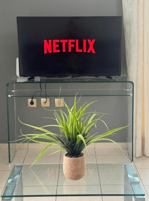 KAP Home living room with Smart TV and Netflix, Chios